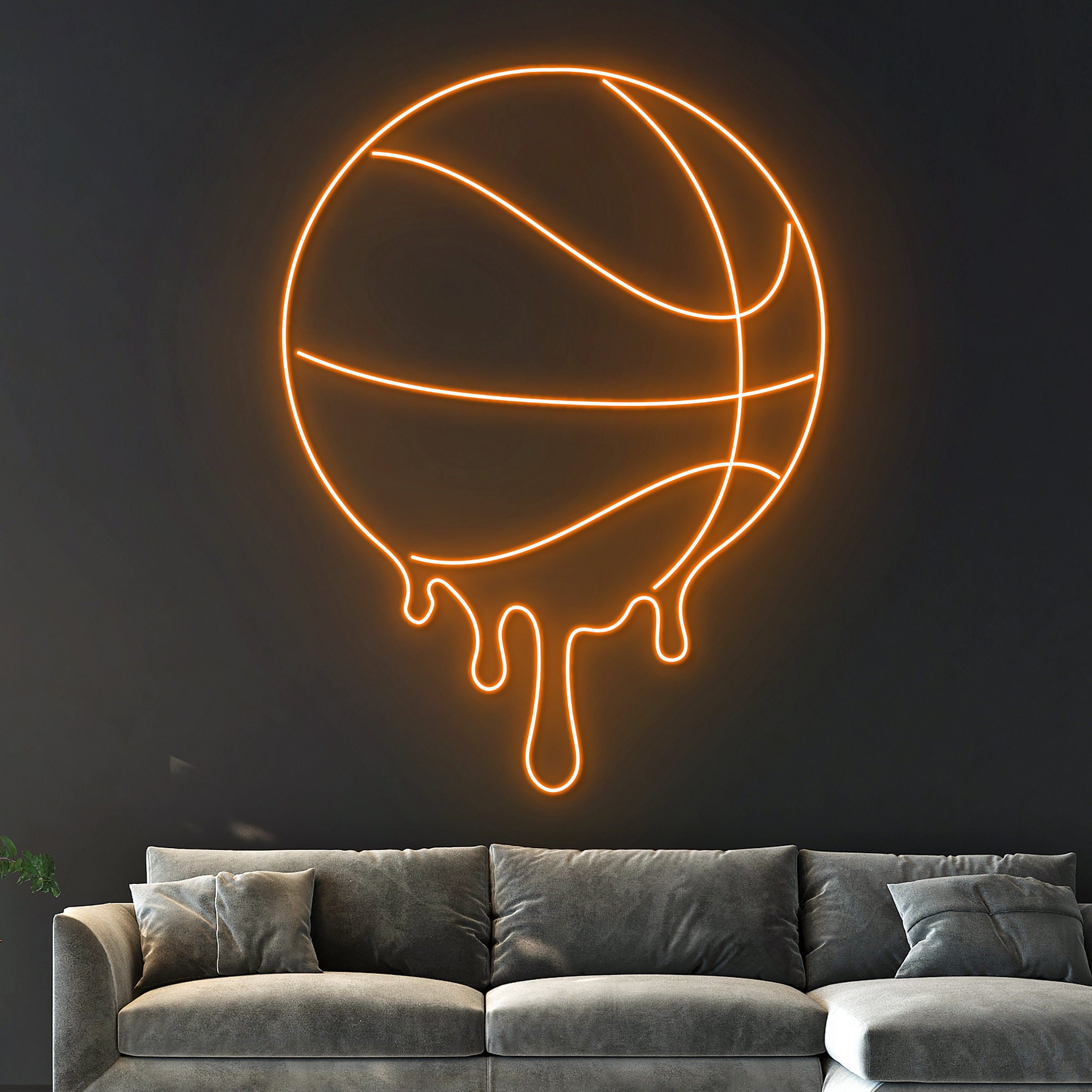 Home Gym Neon Sign - Basketball Neon Sign LED Neon light