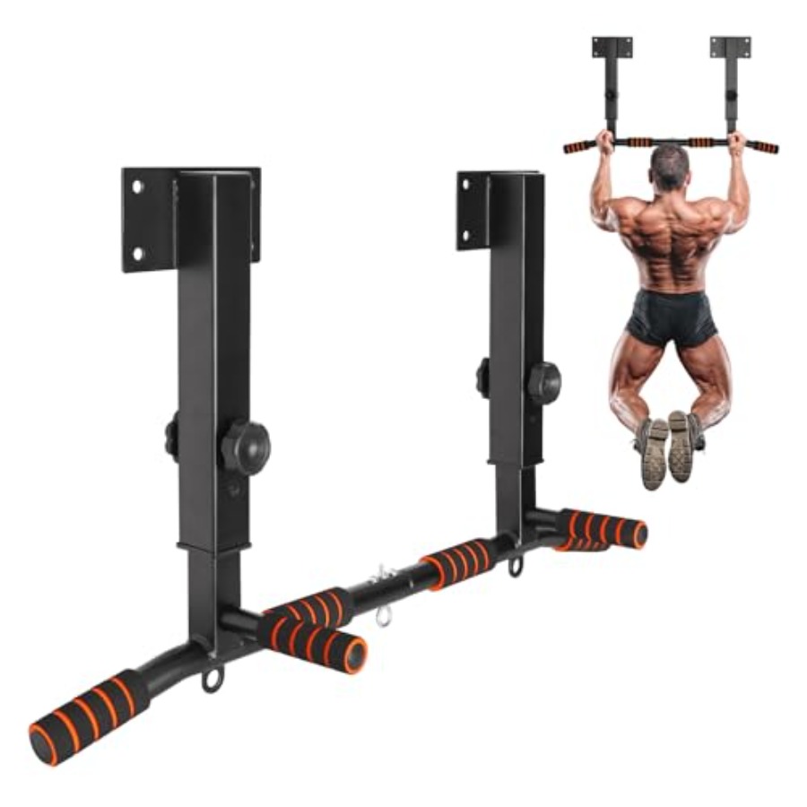 Home Gym Wall - Wall Mounted Pull Up Bar Adjustable