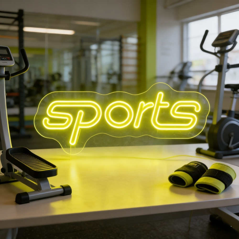 Home Gym Neon Sign - Sports Neon Sign LED Wall Art