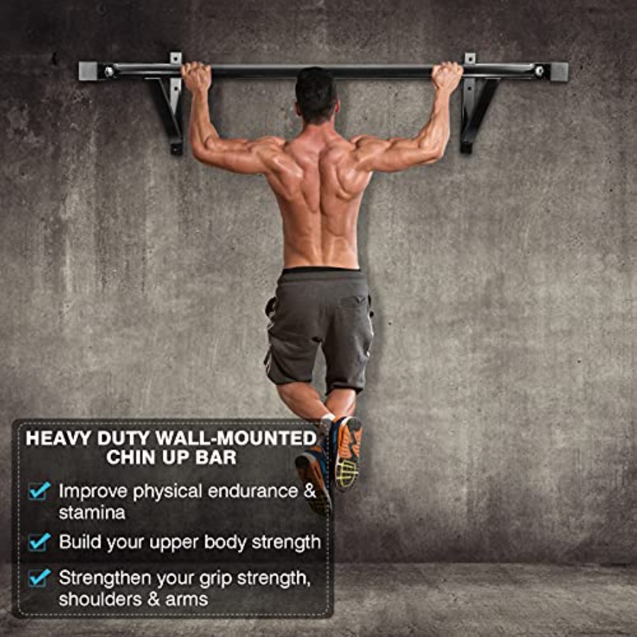 Wall Mounted Pull Up Bar for H - Home Gym Wall reseña y precio