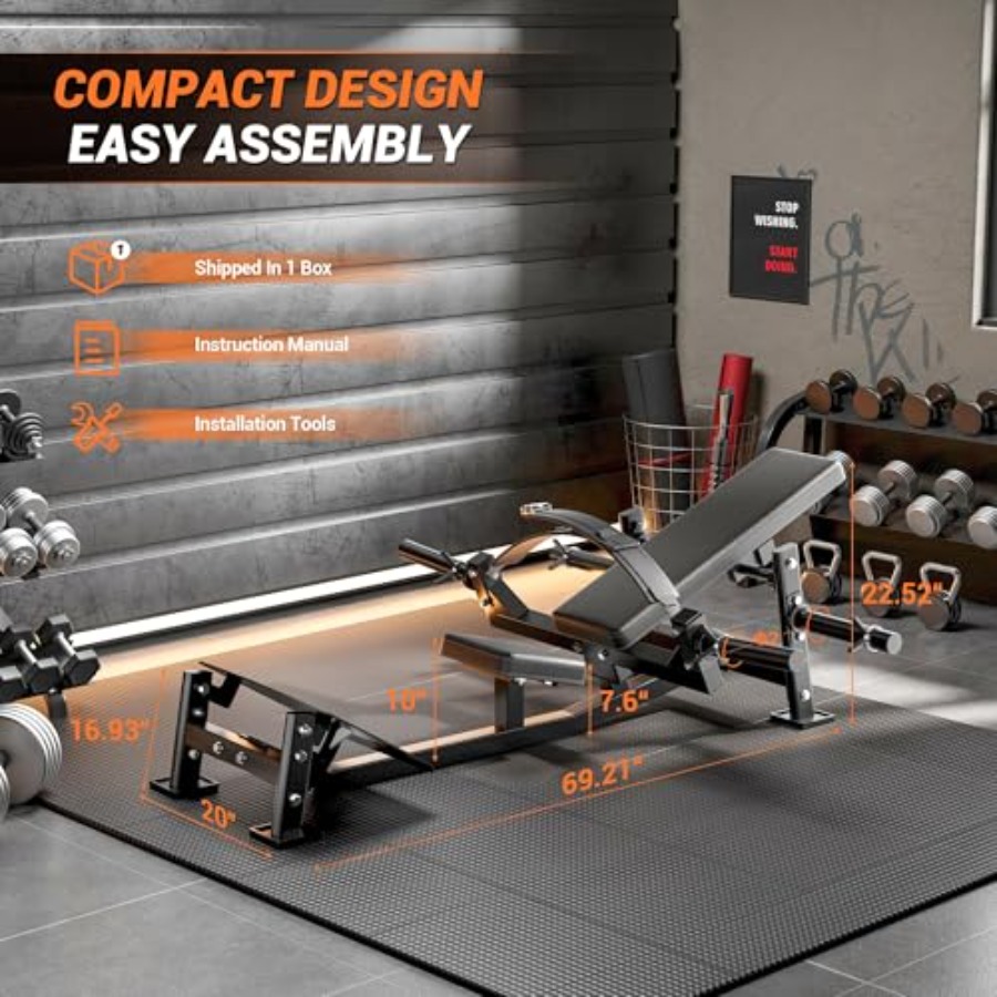 Hip Thrust Machine Adjustable  - Home Gym Hip Thrust Machine reseña y precio