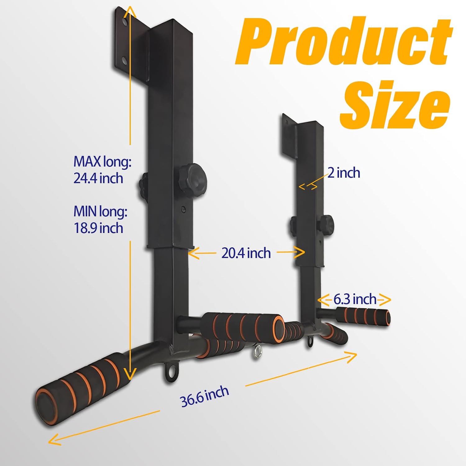 Wall Mounted Dip Station Pull- - Home Gym Wall reseña y precio