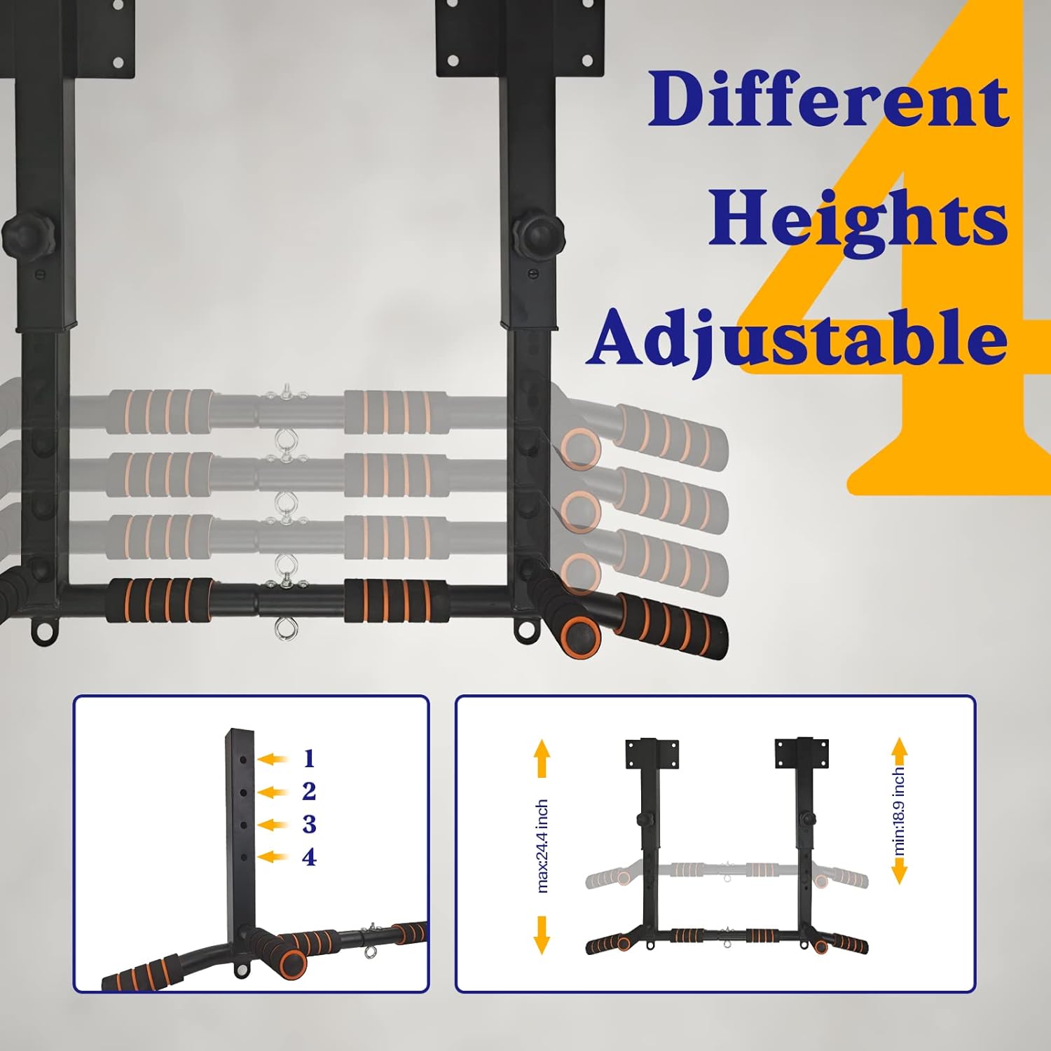 Wall Mounted Dip Station Pull- - Home Gym Wall reseña y precio