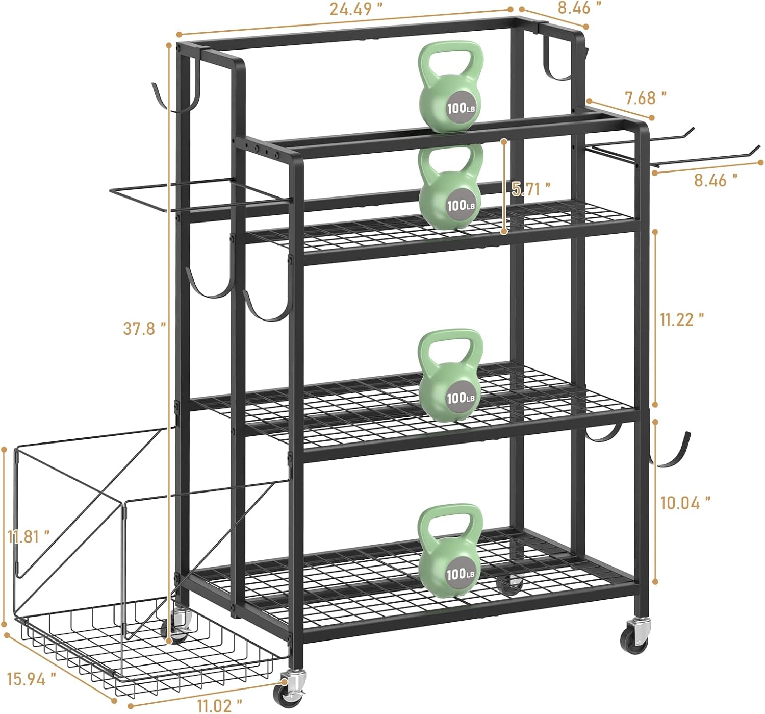 Home Gym Storage, No Material  - Home Gym Equipment reseña y precio