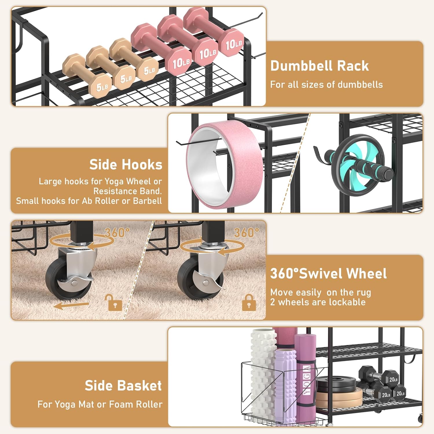 Home Gym Storage, No Material  - Home Gym Equipment reseña y precio
