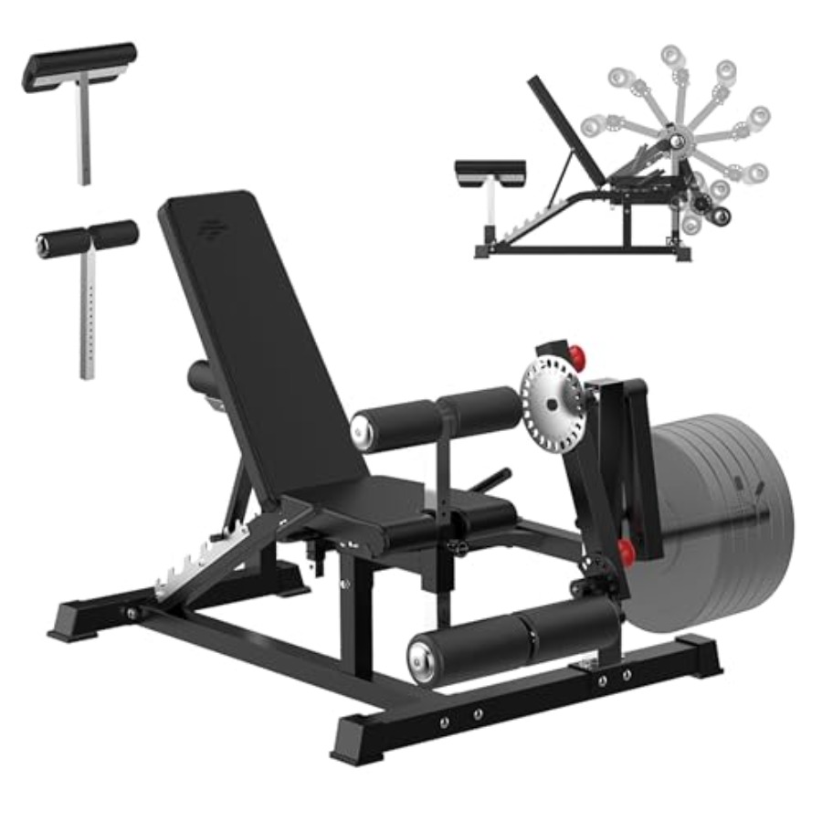 Adjustable Weight Bench with L - Home Gym Hip Thrust Machine reseña y precio
