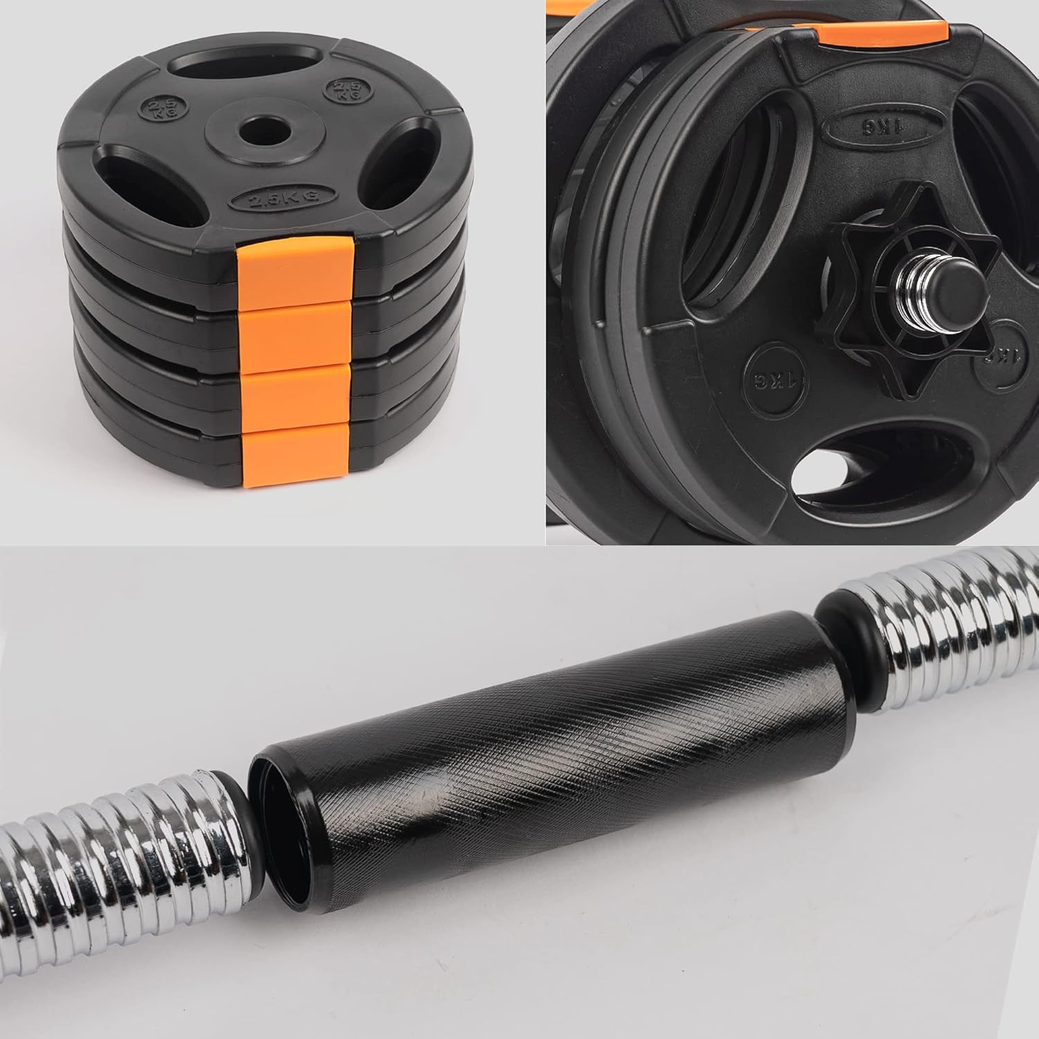 Adjustable 2-in-1 Dumbbell Bar - Home Gym Equipment reseña y precio