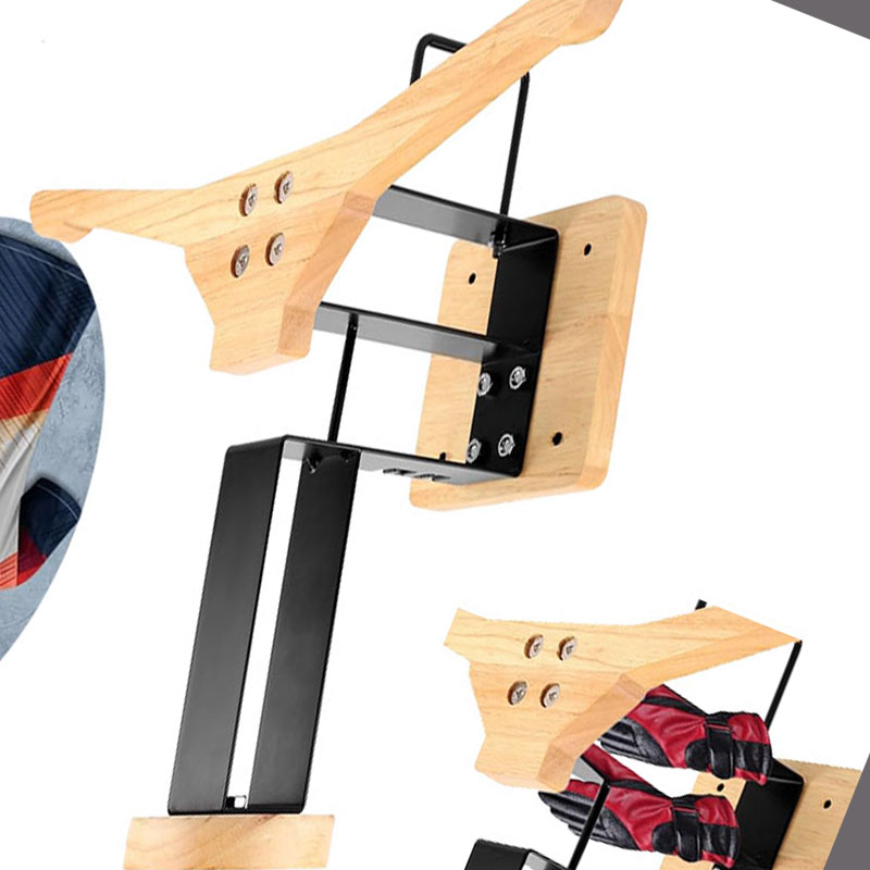 Wood Motorcycle Helmet Holder  - Home Gym House reseña y precio