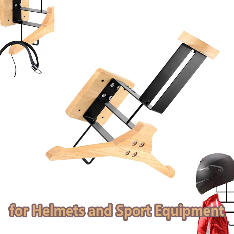 Wood Motorcycle Helmet Holder  - Home Gym House reseña y precio