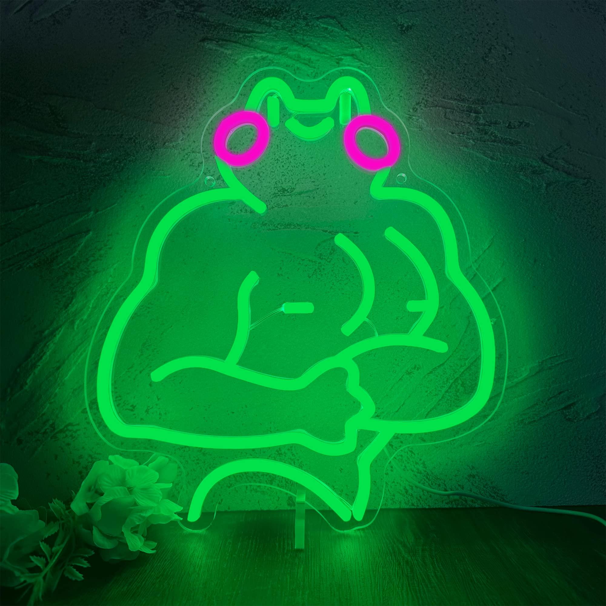 Fitness Frog Neon Sign LED Mus - Home Gym Neon Sign reseña y precio