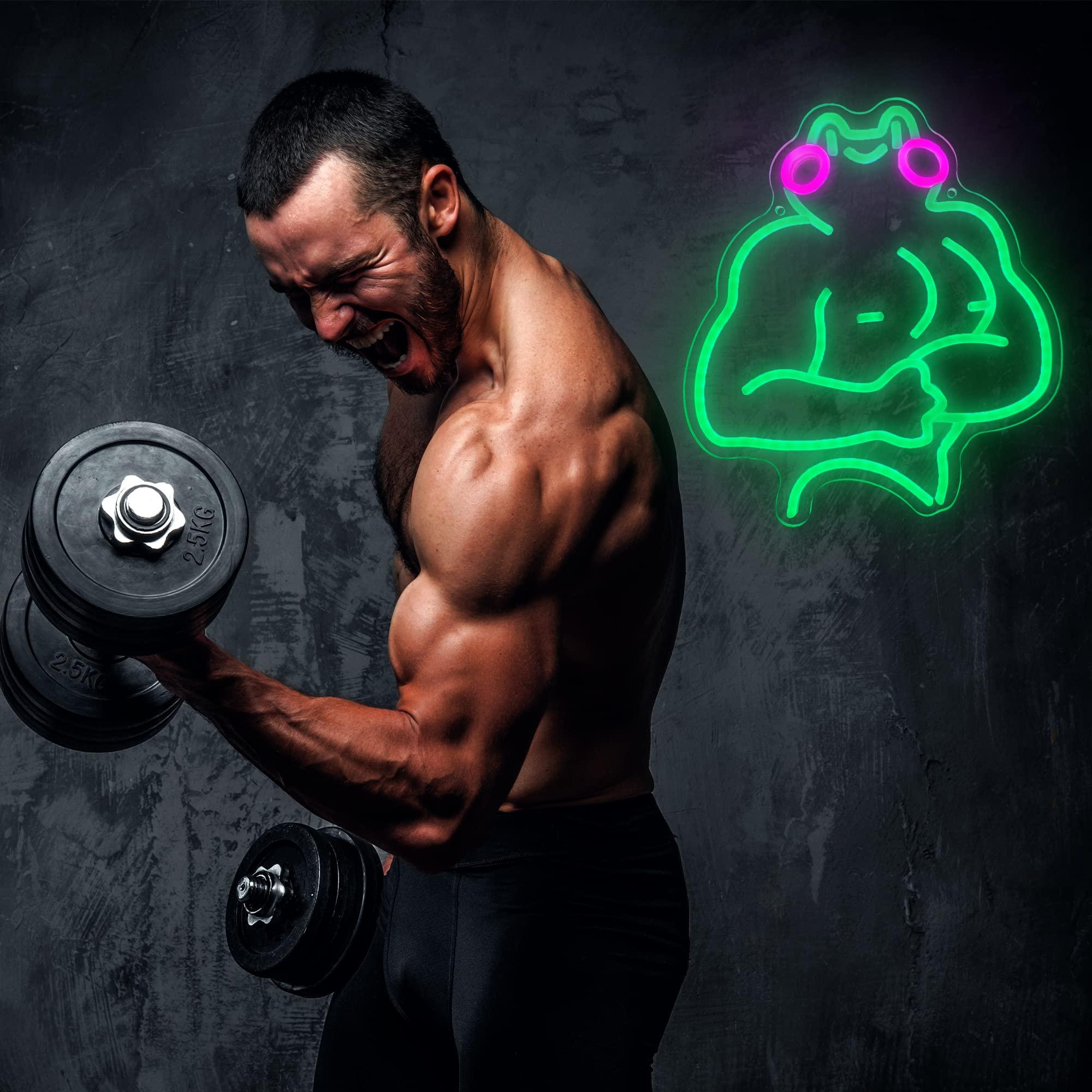 Fitness Frog Neon Sign LED Mus - Home Gym Neon Sign reseña y precio