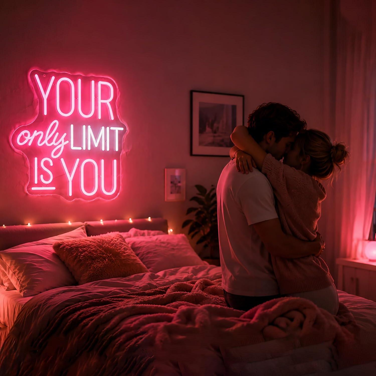 Your Only Limit Is You Neon Si - Home Gym Neon Sign reseña y precio