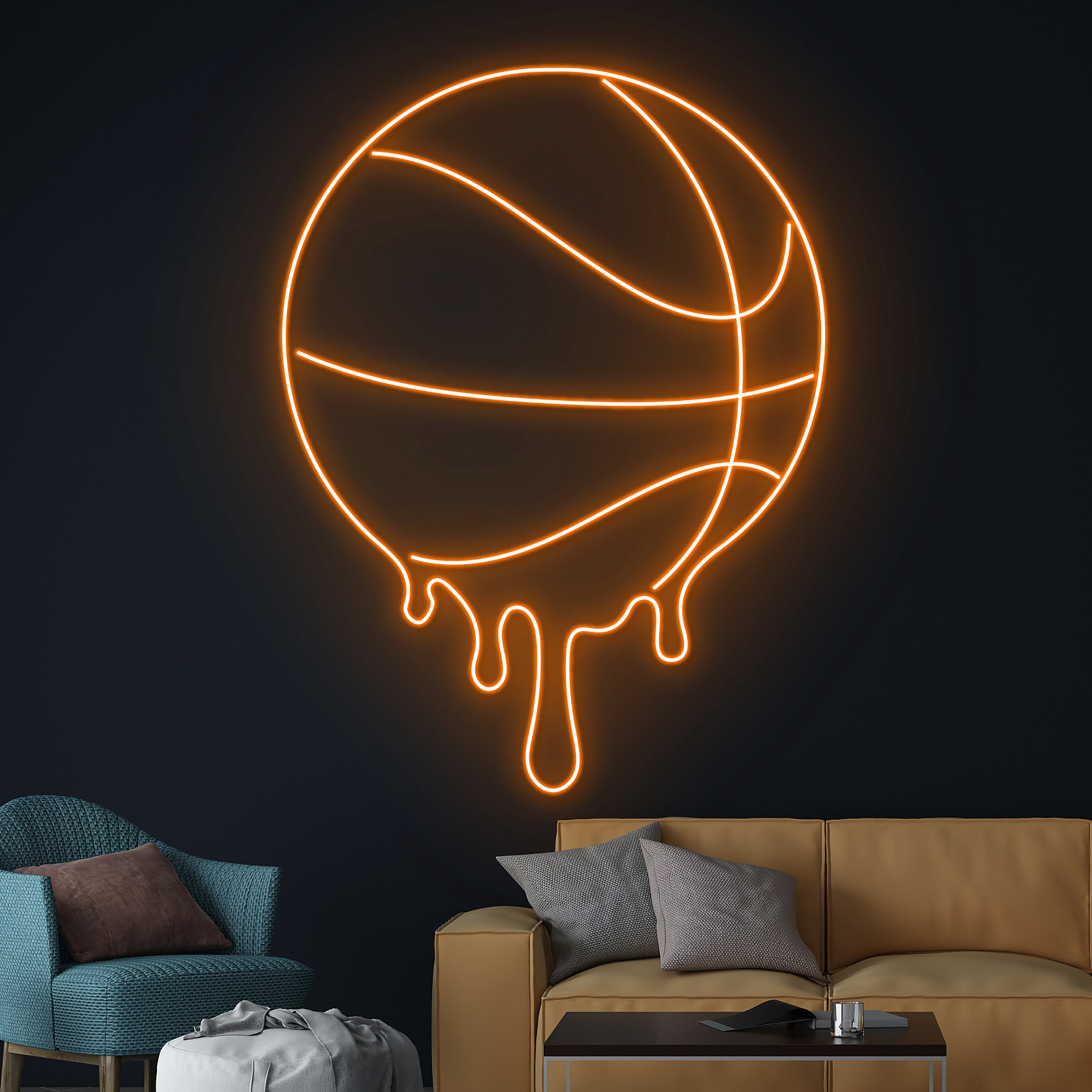Basketball Neon Sign LED Neon  - Home Gym Neon Sign reseña y precio