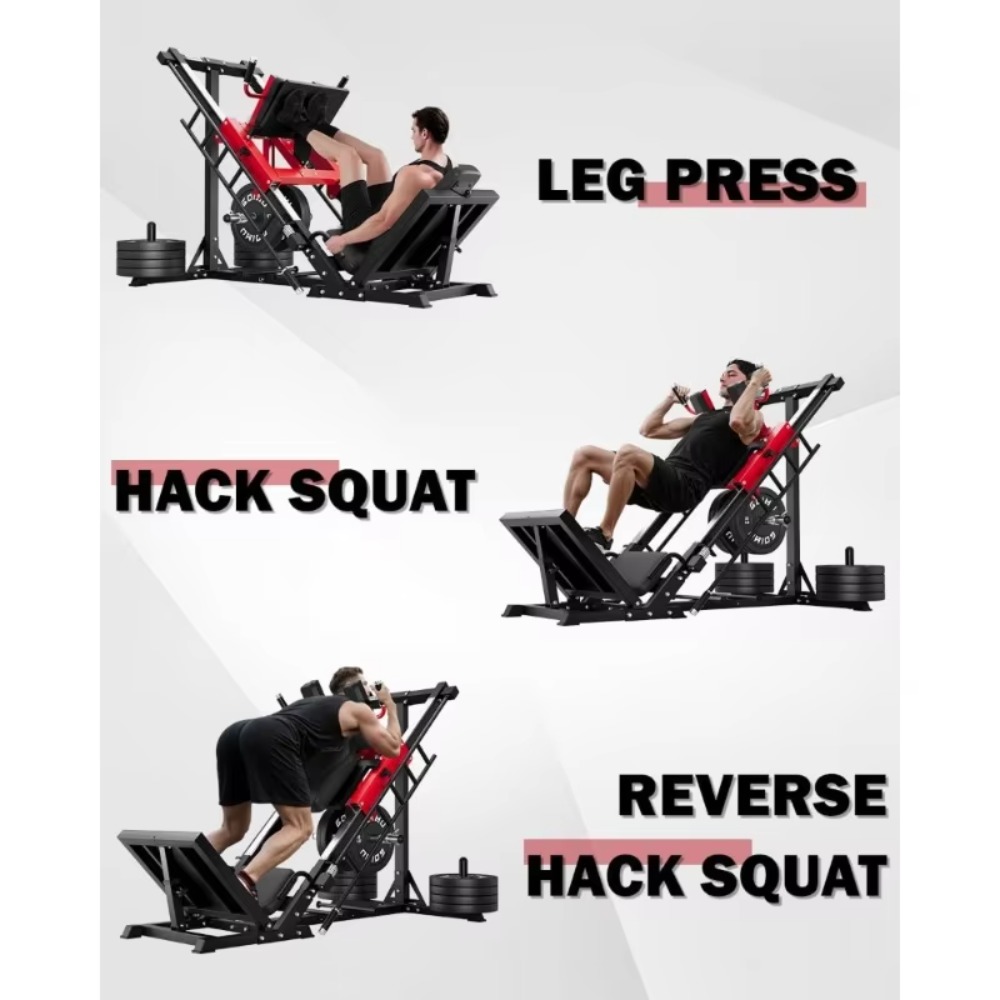 3-in-1 Leg Press Hack Squat Ma - Home Gym Quad Exercises reseña y precio