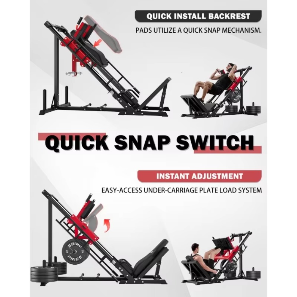 3-in-1 Leg Press Hack Squat Ma - Home Gym Quad Exercises reseña y precio