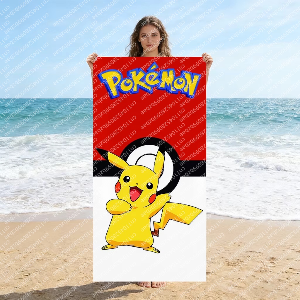 Cute Pokemon Beach Towel Quick - Home Gym House reseña y precio