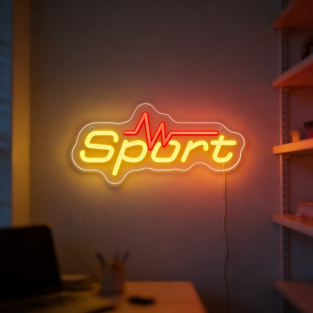 Sport Neon Sign LED USB Dimmab - Home Gym Neon Sign reseña y precio