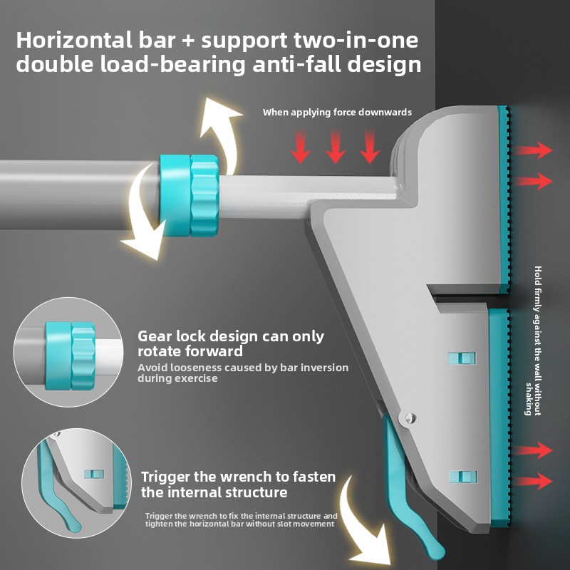 No-Drill Door Frame Pull up Ba - Home Gym Wall reseña y precio