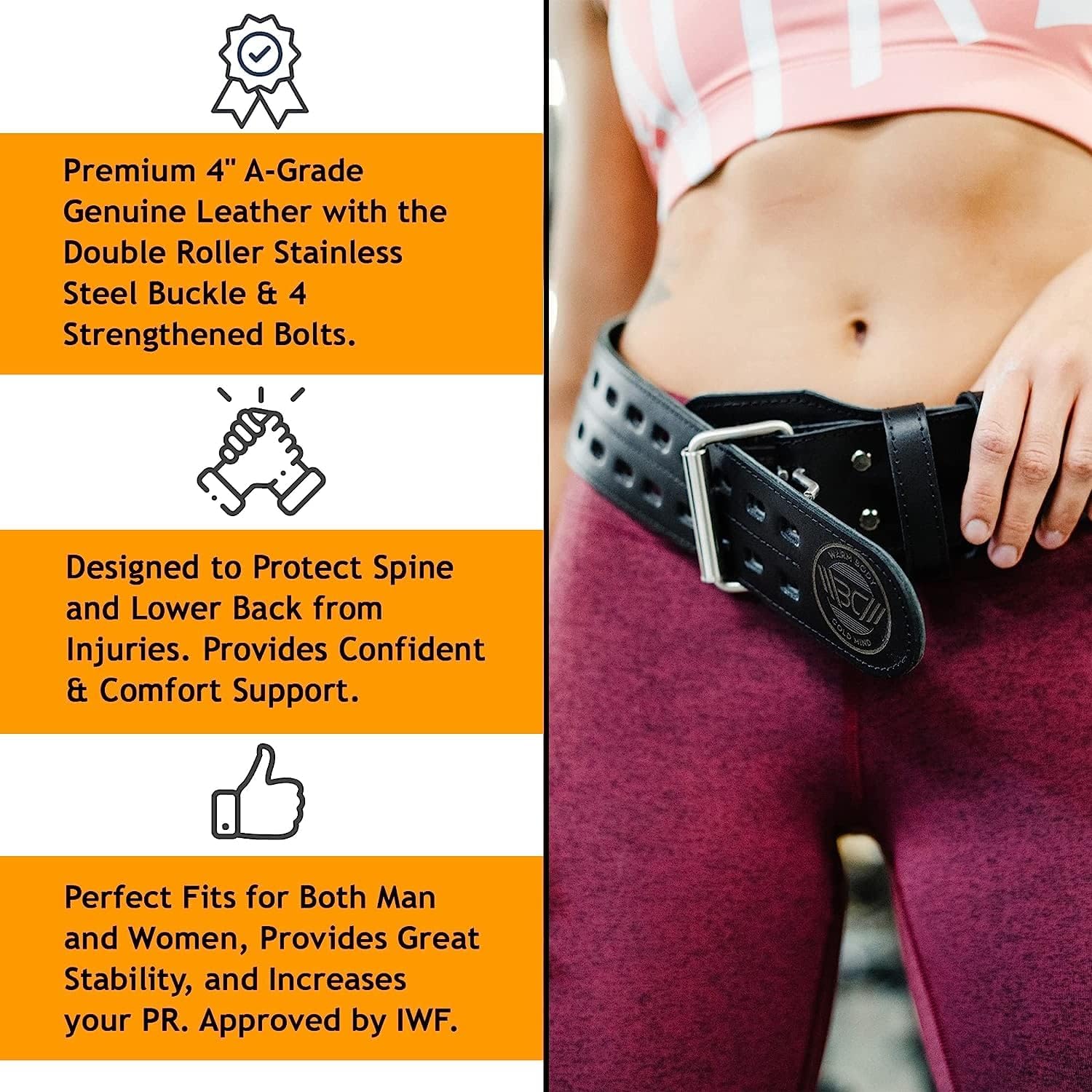 Leather Weight Lifting Belt fo - Weight Belt Lifting reseña y precio