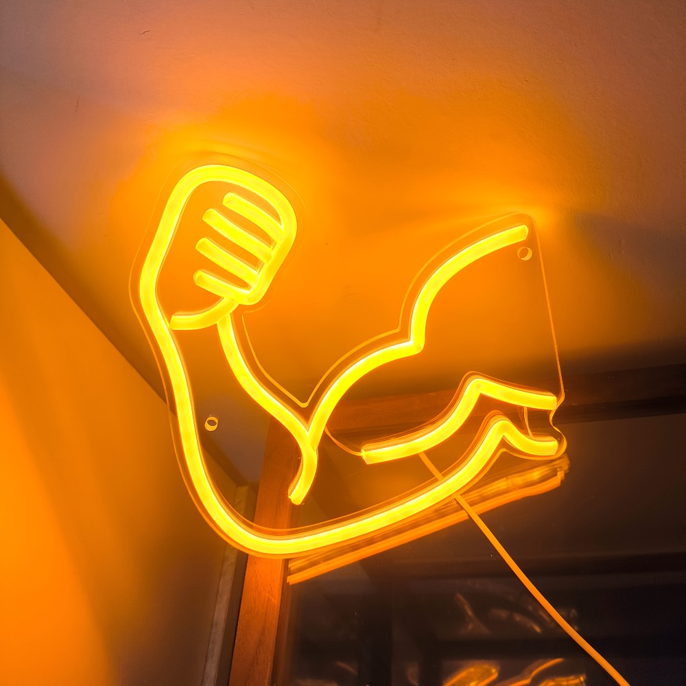 Fitness Motivation Light - Mus - Home Gym Neon Sign reseña y precio