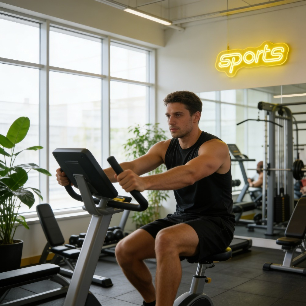 Sports Yellow LED Neon Light D - Home Gym Neon Sign reseña y precio