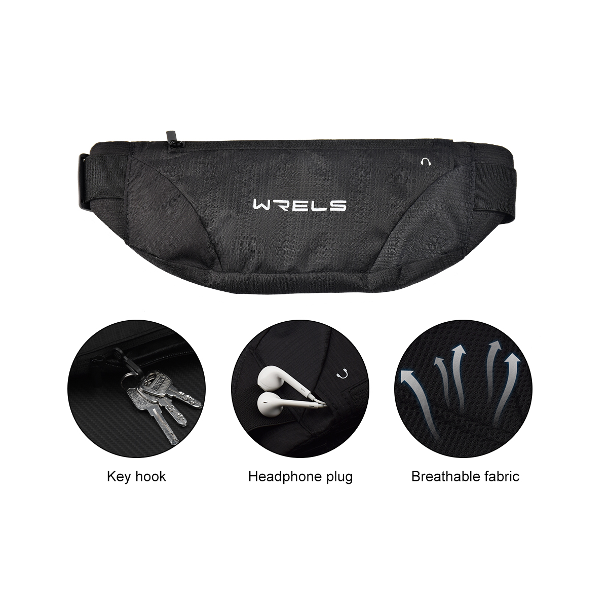 WRELS Waist Bag Running Bag Ou - Weight Belt Lifting reseña y precio