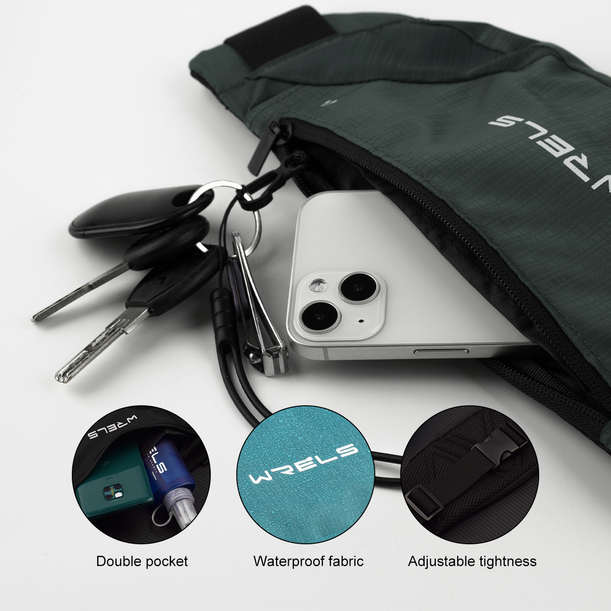 WRELS Waist Bag Running Bag Ou - Weight Belt Lifting reseña y precio