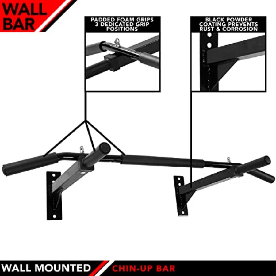 Wall Mounted Chin-Up Bar with  - Home Gym Wall reseña y precio