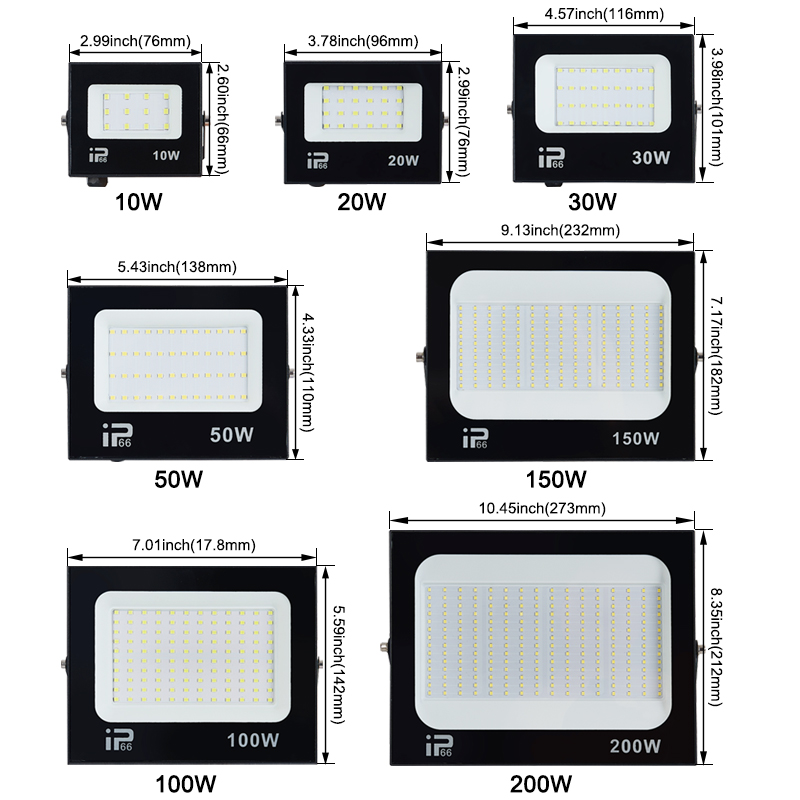 200W LED Flood light Spotlight - Home Gym Neon Sign reseña y precio