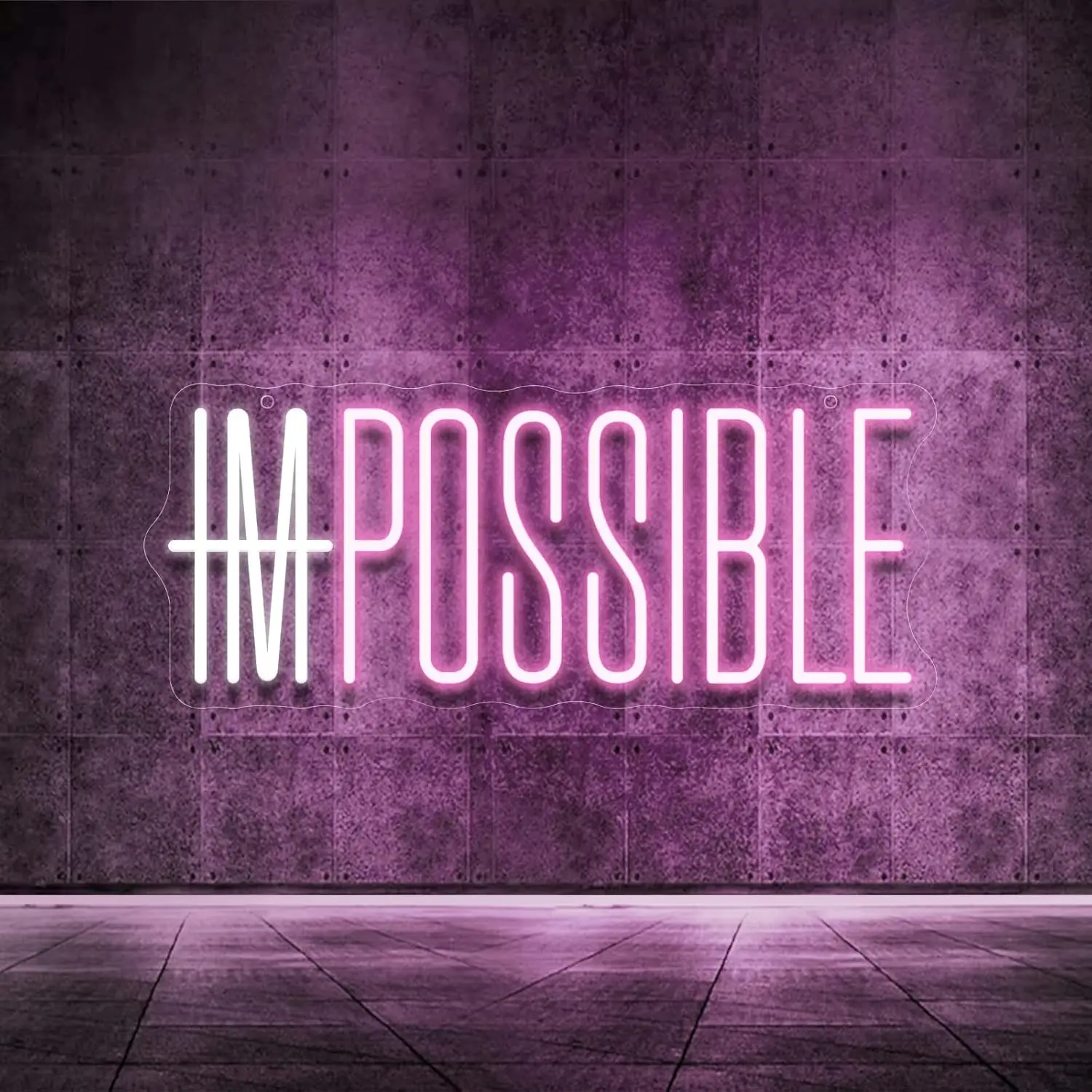 I'm Possible Neon Sign Party D - Home Gym Neon Sign reseña y precio