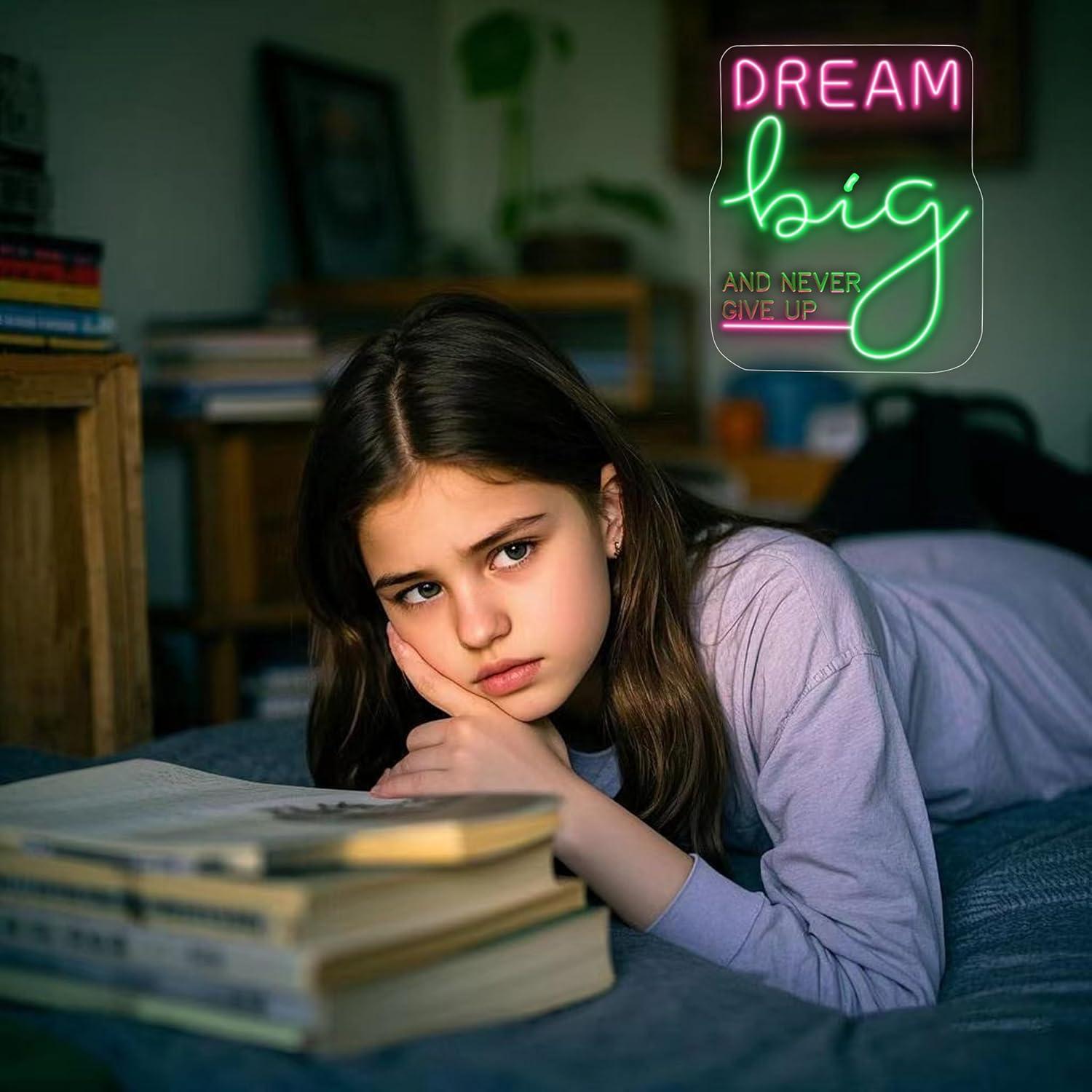 Dream Big Neon Sign Motivation - Home Gym Neon Sign reseña y precio