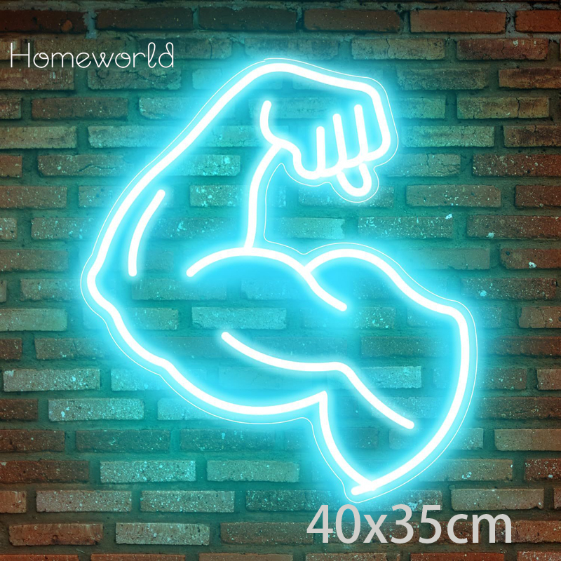 Gym Neon Signs Dumbbell Neon S - Home Gym Neon Sign reseña y precio