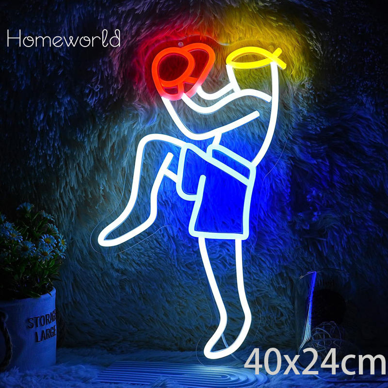 Gym Neon Signs Dumbbell Neon S - Home Gym Neon Sign reseña y precio