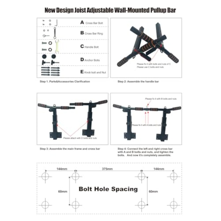 Wall Mounted Pull Up Bar for H - Home Gym Wall reseña y precio