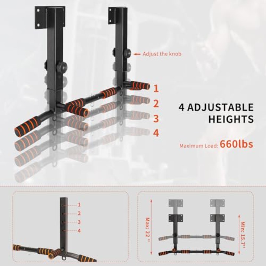 Wall Mounted Pull Up Bar for H - Home Gym Wall reseña y precio