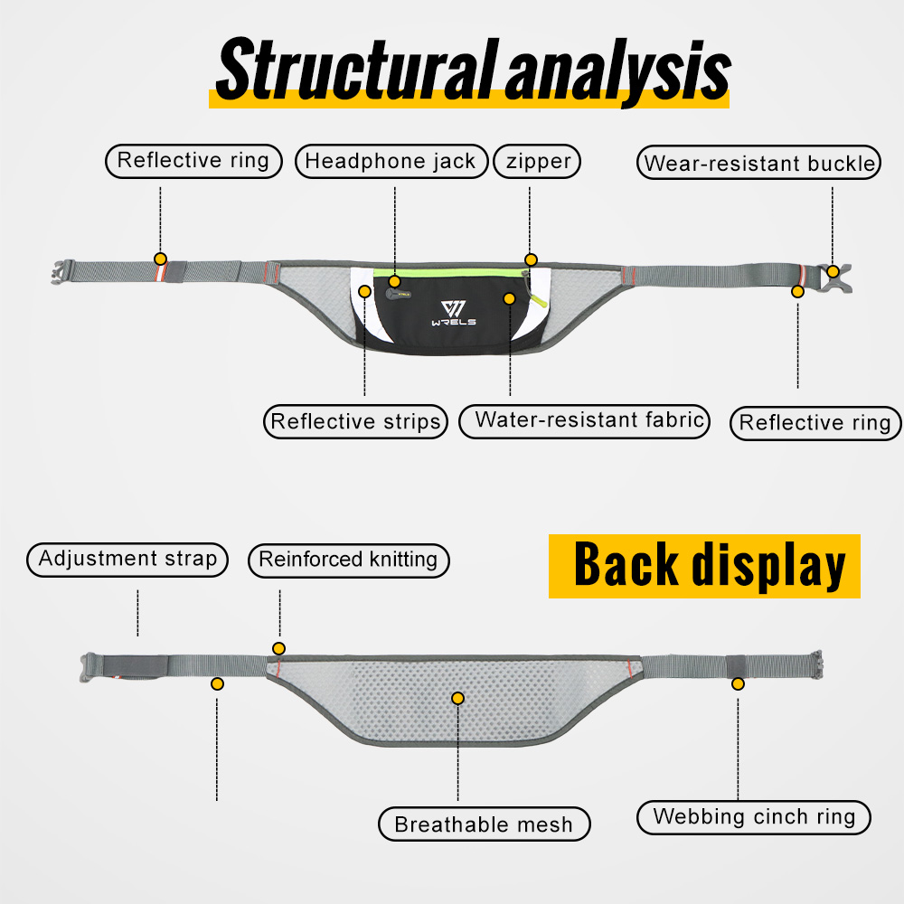 WRELS Waterproof Waist Pack wi - Weight Belt Lifting reseña y precio