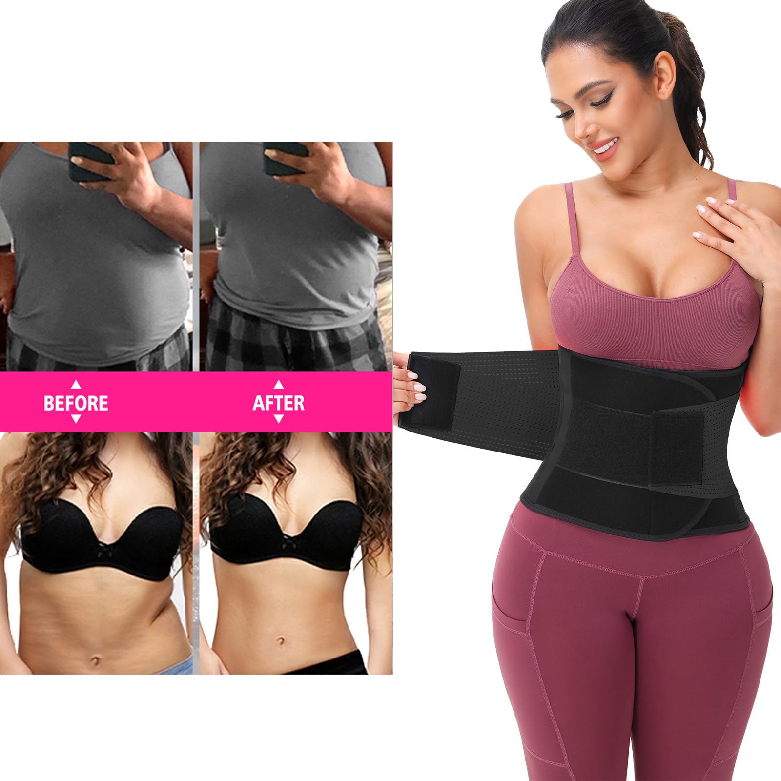 Belt Waist Cincher Ab Belt Tum - Weight Belt Lifting reseña y precio